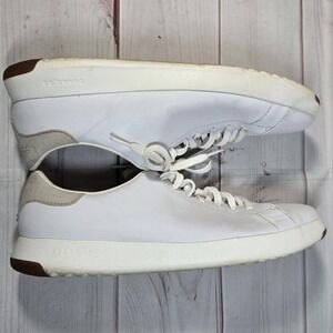 Cole Haan GrandPro Topspin Sneakers - Leather White Casual Shoes - Mens‎ 10.5 M